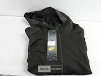 1 x vest met lange rits + kap groen xl - afbeelding 3 van  3