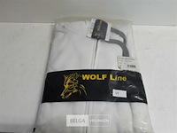 1 x vest met rits + kap wit wolf line s - afbeelding 3 van  3