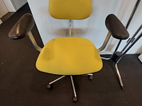 1 x vintage bureaustoelen fritz hansen kevi - design jörgen rasmussen - afbeelding 2 van  4