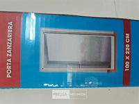 1 x vliegendeur zelfbouwpakket wit max 100x220cm - afbeelding 3 van  3