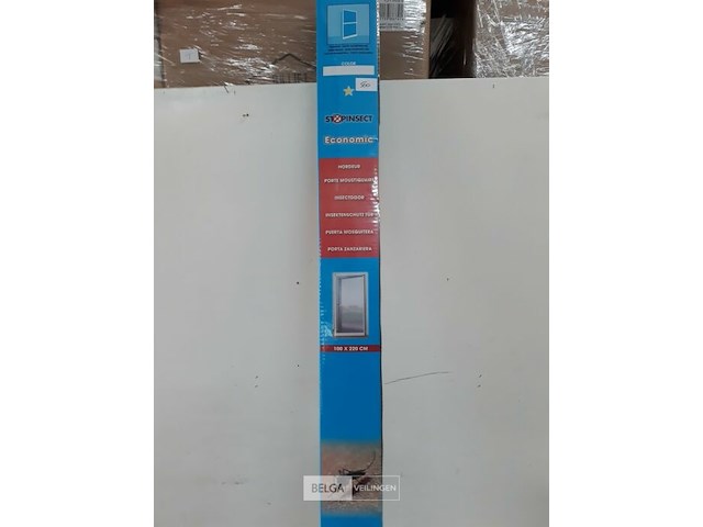 1 x vliegendeur zelfbouwpakket wit max 100x220cm - afbeelding 1 van  3