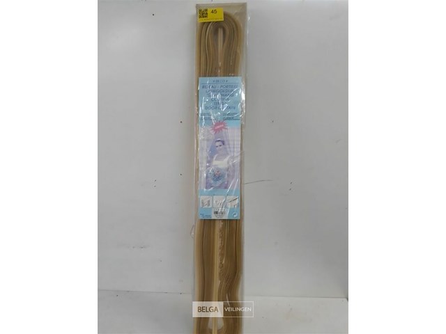 1 x vliegengordijn zware pvc linten beige 90x220 cm - afbeelding 1 van  3