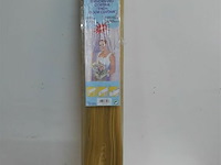 1 x vliegengordijn zware pvc linten beige 90x220 cm - afbeelding 1 van  3