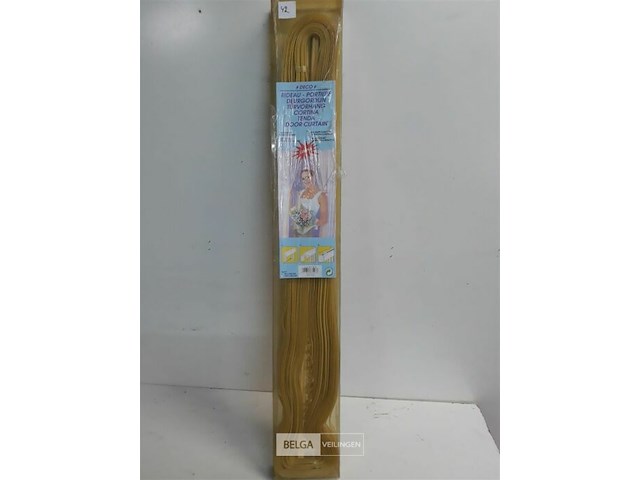 1 x vliegengordijn zware pvc linten beige 90x220 cm - afbeelding 2 van  3