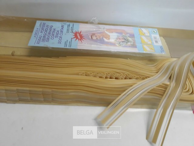1 x vliegengordijn zware pvc linten beige 90x220 cm - afbeelding 3 van  3