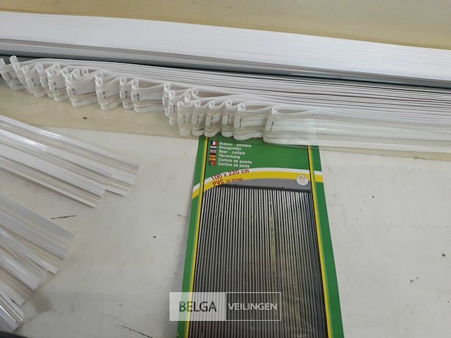 1 x vliegengordijn zware pvc linten wit 100x220 cm - afbeelding 3 van  3