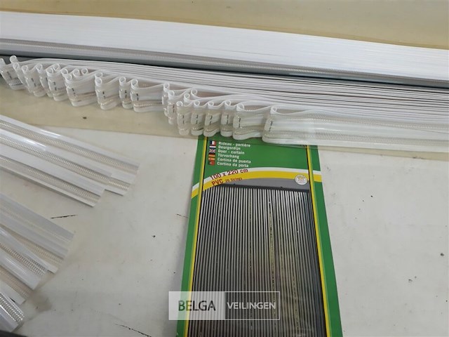 1 x vliegengrodijn zware pvc linten wit 100x220 cm - afbeelding 3 van  3