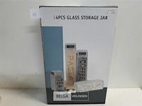 1 x voorraadpot glas 4 delig - afbeelding 1 van  3