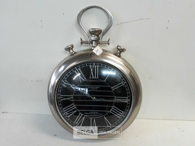 1 x wandklok rond 38cm oxfort street - afbeelding 2 van  3