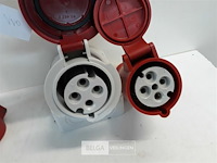 1 x wandtegenstekker + 2 x tegenstekker ce 4p 32a - afbeelding 3 van  3