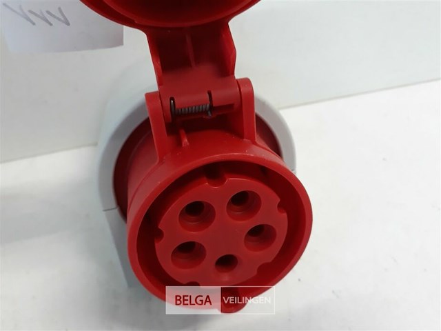 1 x wandtegenstekker ce 5p 16a - afbeelding 3 van  3