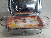 1 x warmhoudrooster + ovenschotel verwarmen 2 t-lichtjes - afbeelding 2 van  2