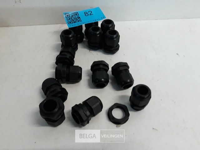 1 x wartel met moer m20 zwart 14 stuks - afbeelding 2 van  3