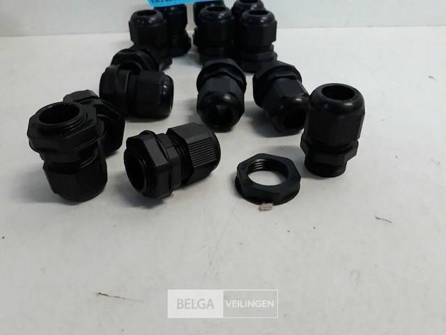 1 x wartel met moer m20 zwart 14 stuks - afbeelding 3 van  3