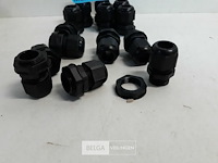 1 x wartel met moer m20 zwart 14 stuks - afbeelding 3 van  3