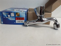 1 x wastafel kraan chrome koud water - afbeelding 2 van  2