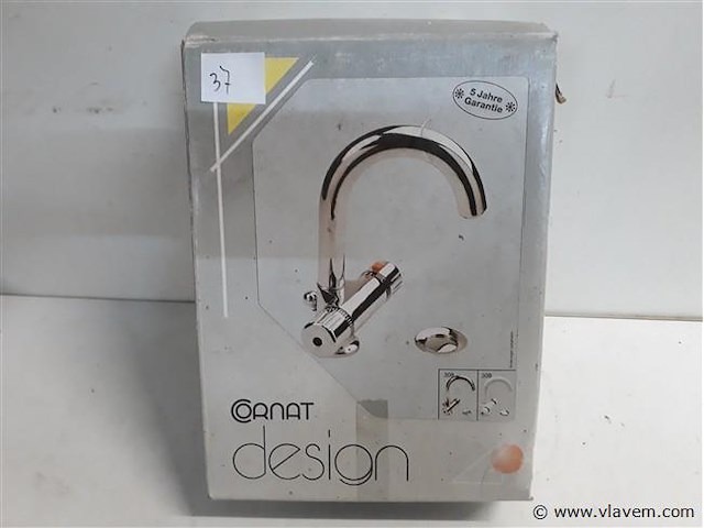 1 x wastafel kraan thermostaat chrome - afbeelding 1 van  2