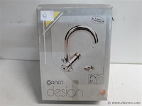 1 x wastafel kraan thermostaat chrome - afbeelding 1 van  2