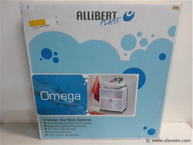 1 x wastafelkast pvc allibert - afbeelding 1 van  2