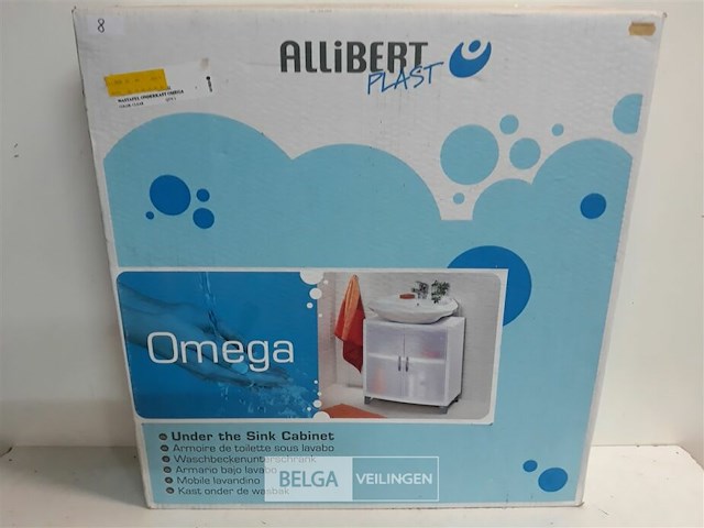 1 x wastafelkast pvc allibert - afbeelding 1 van  3
