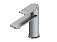 1 x wastafelkraan gun gray