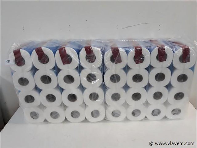 1 x wc papier 3 laags 64 rollen - afbeelding 1 van  2