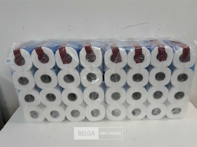 1 x wc papier 3 laags 64 rollen - afbeelding 2 van  3