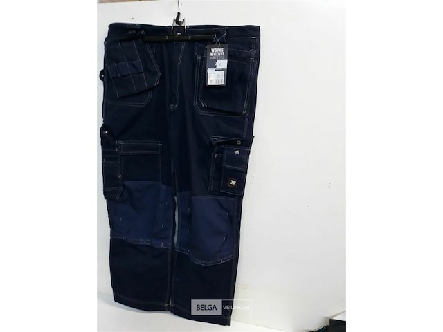 1 x werkbroek blauw jmp 58 - afbeelding 1 van  3