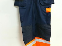 1 x werkbroek blauw/oranje fluo fristads 50 - afbeelding 2 van  3