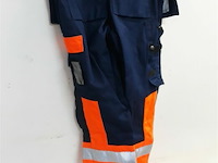 1 x werkbroek blauw/oranje fluo fristads 50 - afbeelding 3 van  3
