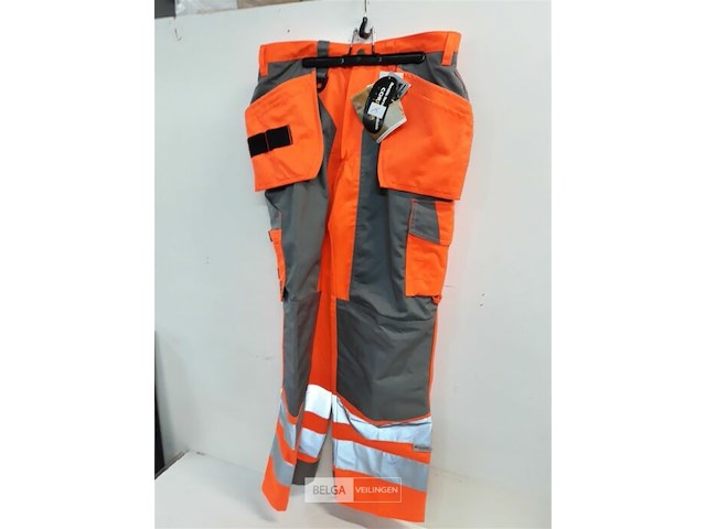 1 x werkbroek fluo oranje pro-job 50 - afbeelding 2 van  3