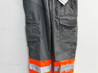 1 x werkbroek grijs/fluo pro-job 88 - afbeelding 2 van  3