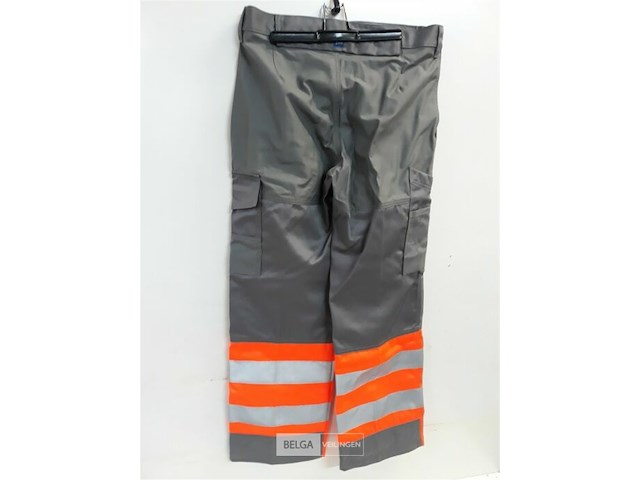 1 x werkbroek grijs/fluo pro-job 88 - afbeelding 3 van  3