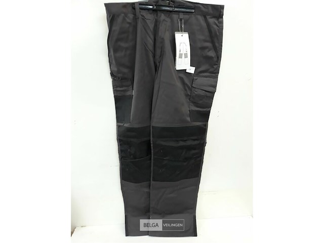 1 x werkbroek grijs/zwart free2be 46 - afbeelding 2 van  3