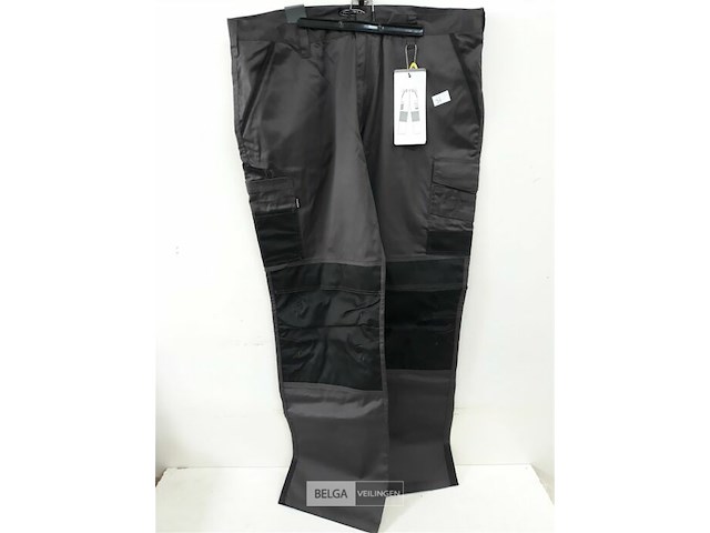 1 x werkbroek grijs/zwart free2be 54 - afbeelding 2 van  3