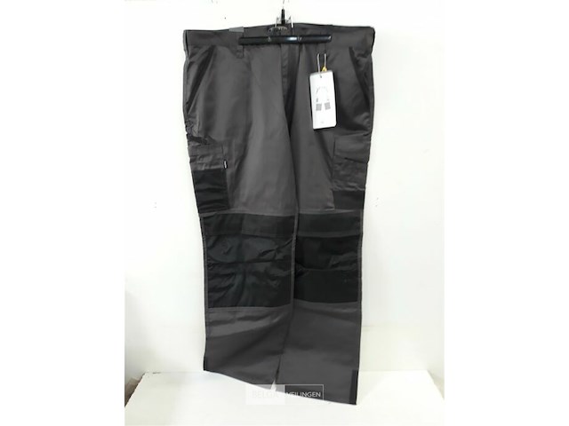 1 x werkbroek grijs/zwart free2be 54 - afbeelding 2 van  3