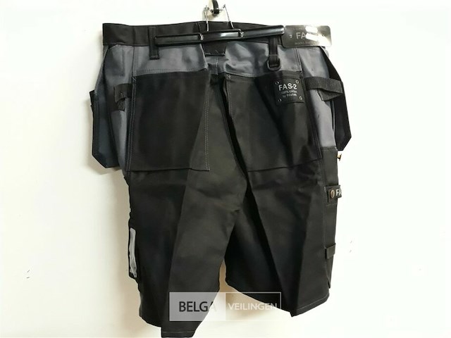 1 x werkbroek short zwart fristads 52 - afbeelding 3 van  3