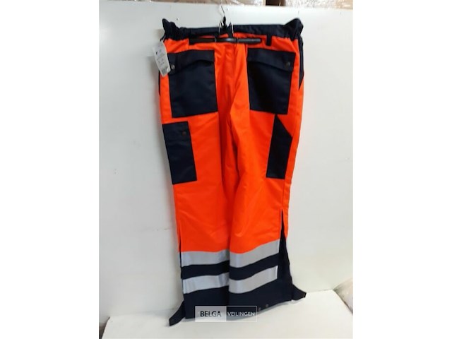 1 x werkbroek winter oranje fluo fristads 54-56 - afbeelding 3 van  3