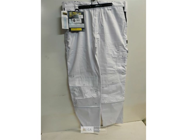 1 x werkbroek wit wolf line 52 - afbeelding 2 van  3
