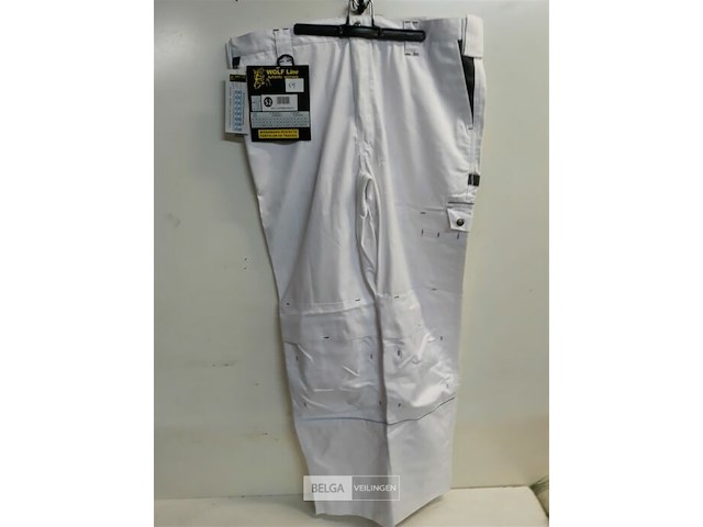 1 x werkbroek wit wolf line 52 - afbeelding 1 van  3
