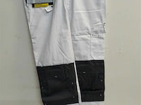 1 x werkbroek wit/grijs wolf line 44 - afbeelding 2 van  3