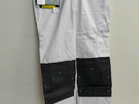 1 x werkbroek wit/grijs wolf line 44 - afbeelding 2 van  3