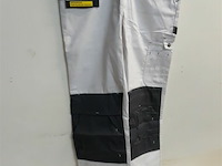 1 x werkbroek wit/grijs wolf line 46 - afbeelding 1 van  3