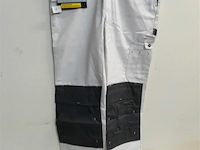 1 x werkbroek wit/grijs wolf line 46 - afbeelding 1 van  3