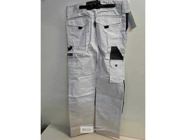 1 x werkbroek wit/grijs wolf line 46 - afbeelding 3 van  3