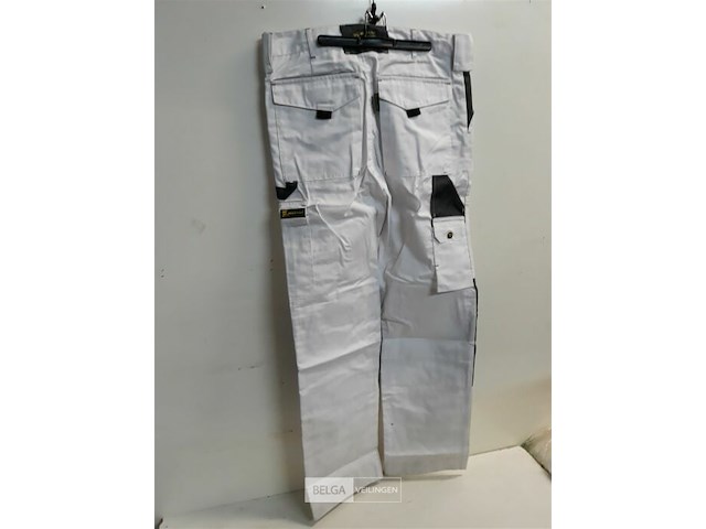 1 x werkbroek wit/grijs wolf line 46 - afbeelding 3 van  3