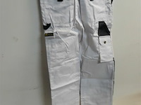 1 x werkbroek wit/grijs wolf line 46 - afbeelding 3 van  3
