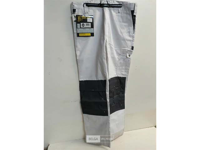 1 x werkbroek wit/grijs wolf line 46 - afbeelding 1 van  3