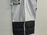 1 x werkbroek wit/grijs wolf line 46