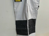 1 x werkbroek wit/grijs wolf line 46